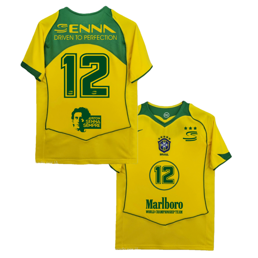 CAMISA AYRTON SENNA ESPECIAL BRASIL RETRO